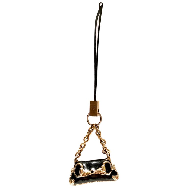 1990s Gucci Collection 1921 Miniature Bag Charm Key Ring at 1stDibs