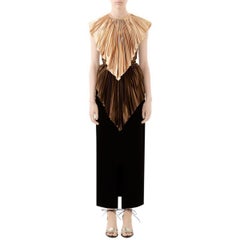 Gucci Colorblock Plisse Cape Dress IT38 - US 2