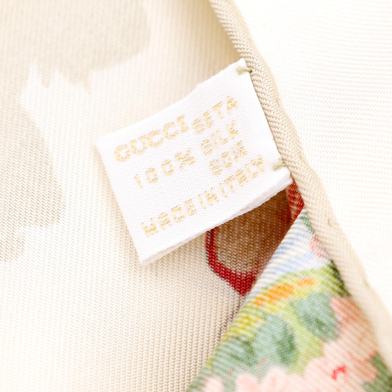 Gucci Colorful Monogram Silk 34