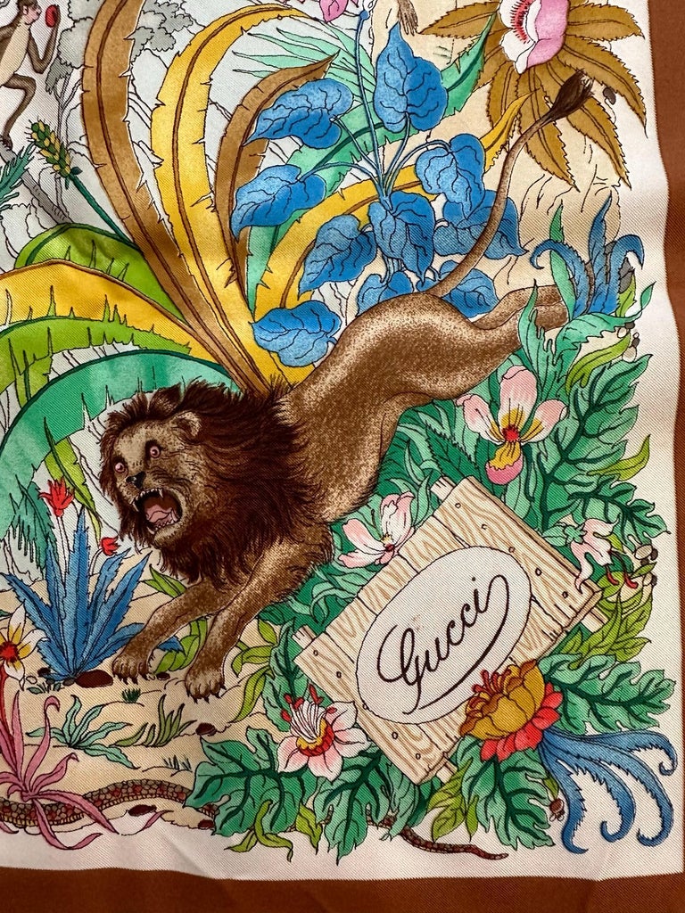 Foulard Gucci Sciarpa Gucci Tigre Foulard Gucci In Seta