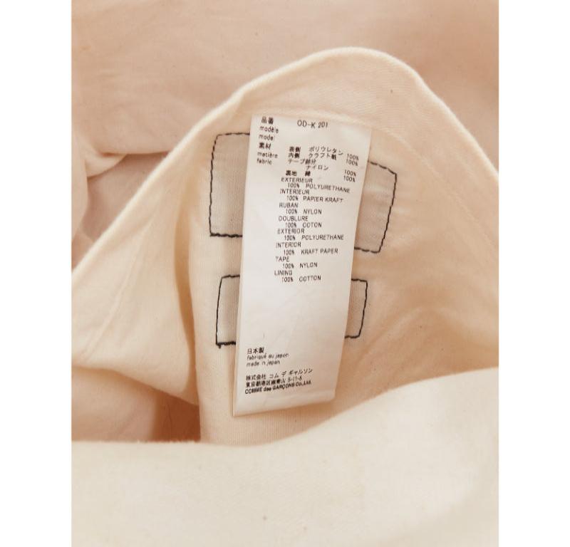 GUCCI COMME DES GARCONS 2021 green red beige vinyl pvc sherry paper tote bag en vente 6