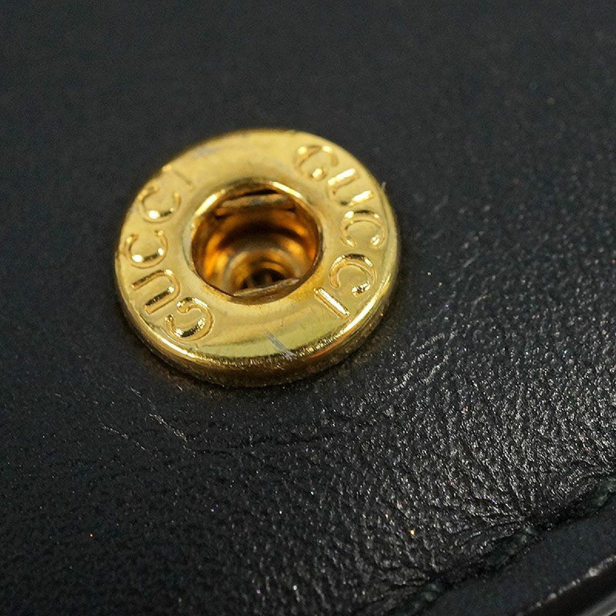 GUCCI Kompaktes Portemonnaie Biene Gefaltetes Portemonnaie 2