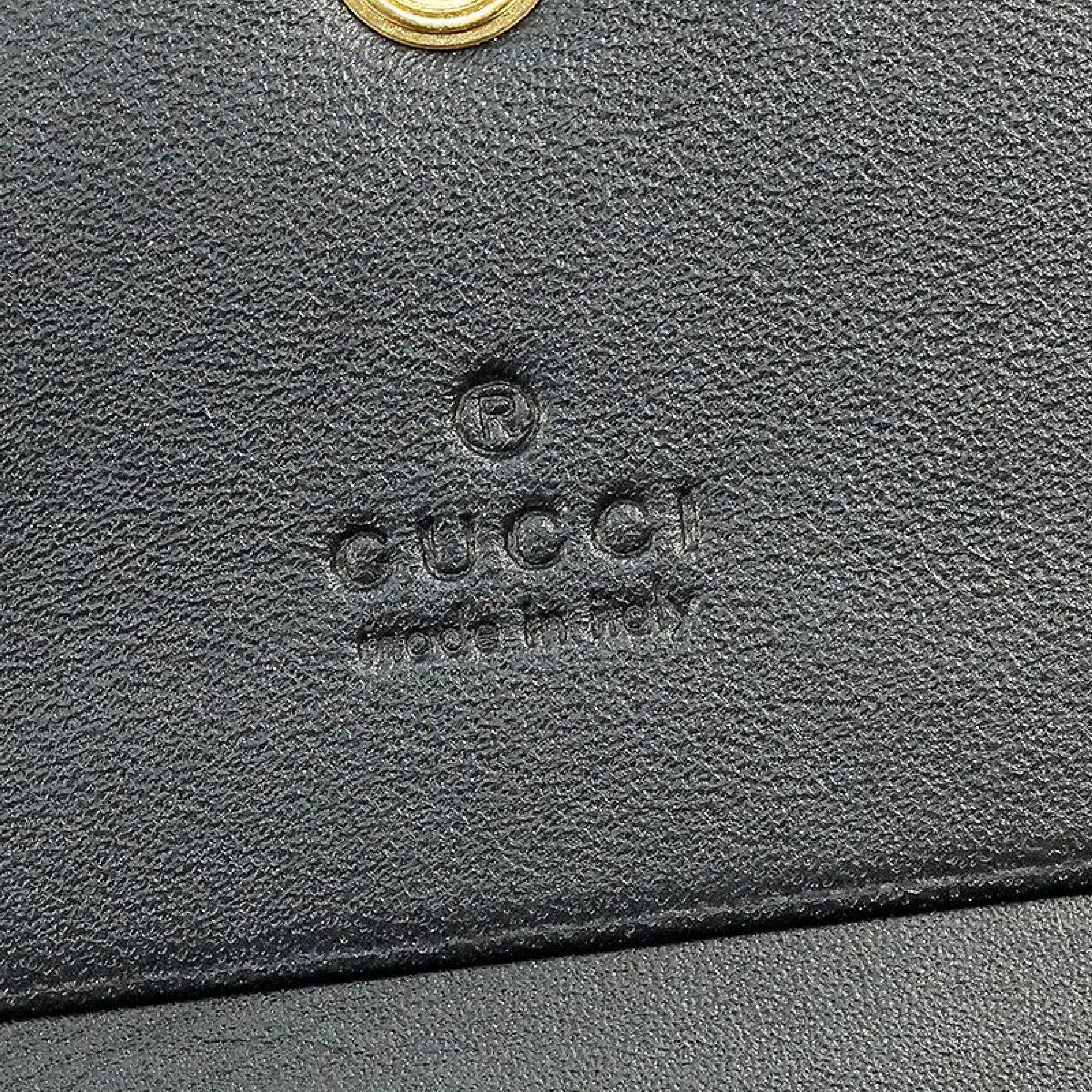 GUCCI Kompaktes Portemonnaie Biene Gefaltetes Portemonnaie Damen