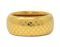 Bague à large bandeau en or jaune 18 carats Diamantissima de Gucci Contemporary