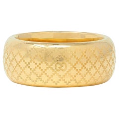 Gucci Anillo Contemporáneo de Oro Amarillo de 18 Kilates Diamantissima de Banda Ancha