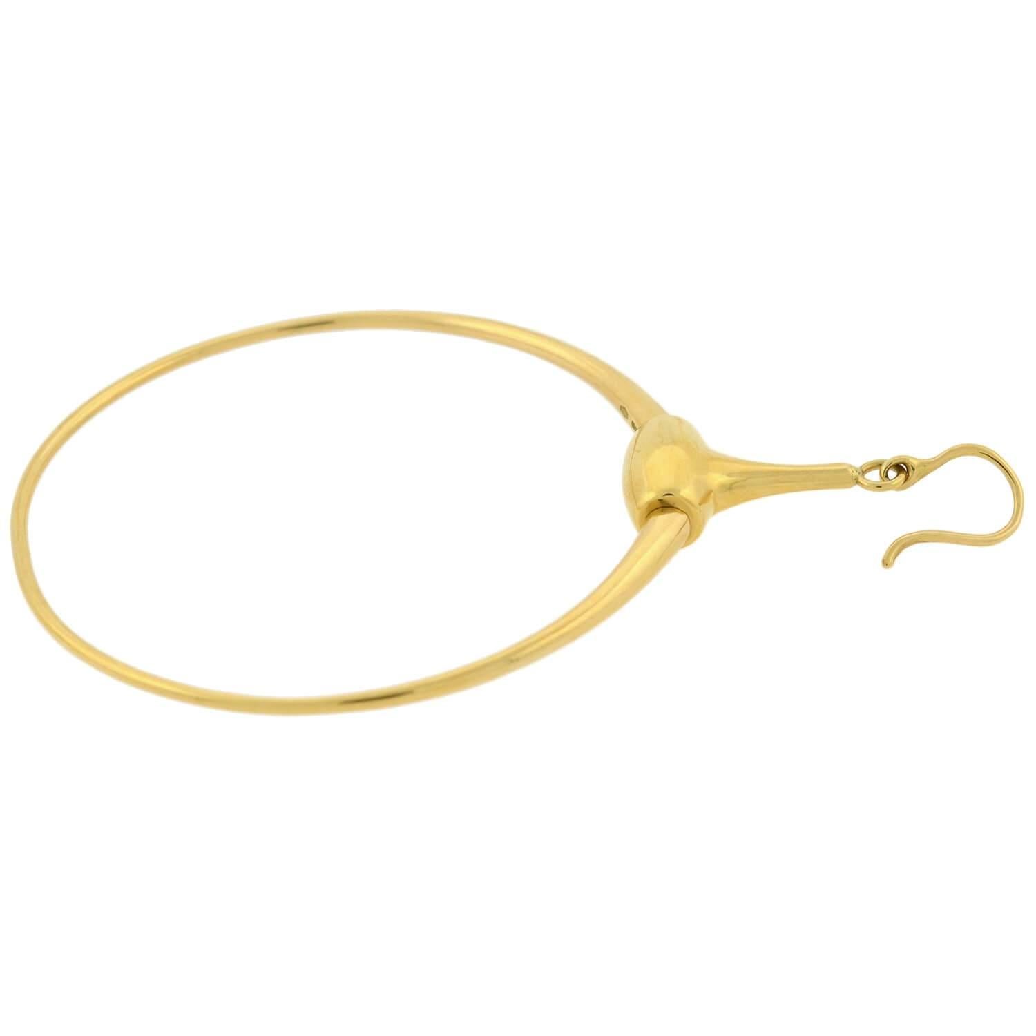 gucci gold hoop earrings