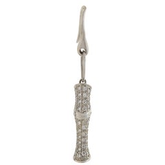 Gucci Contemporary Pavé Diamond Bamboo Motif Earrings