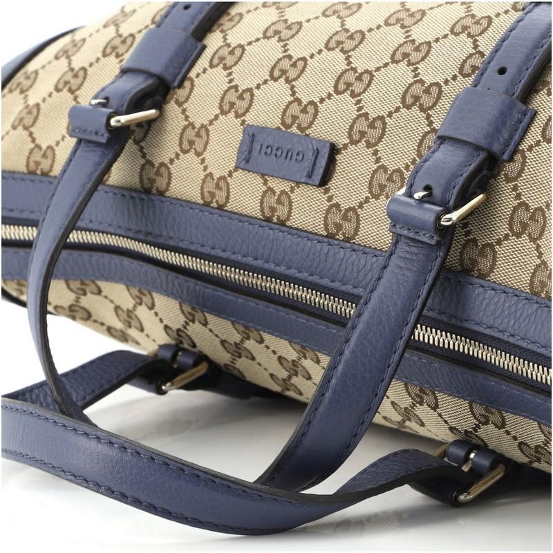 Gucci Convertible Belted Boston Bag GG Canvas Medium In Good Condition In NY, NY