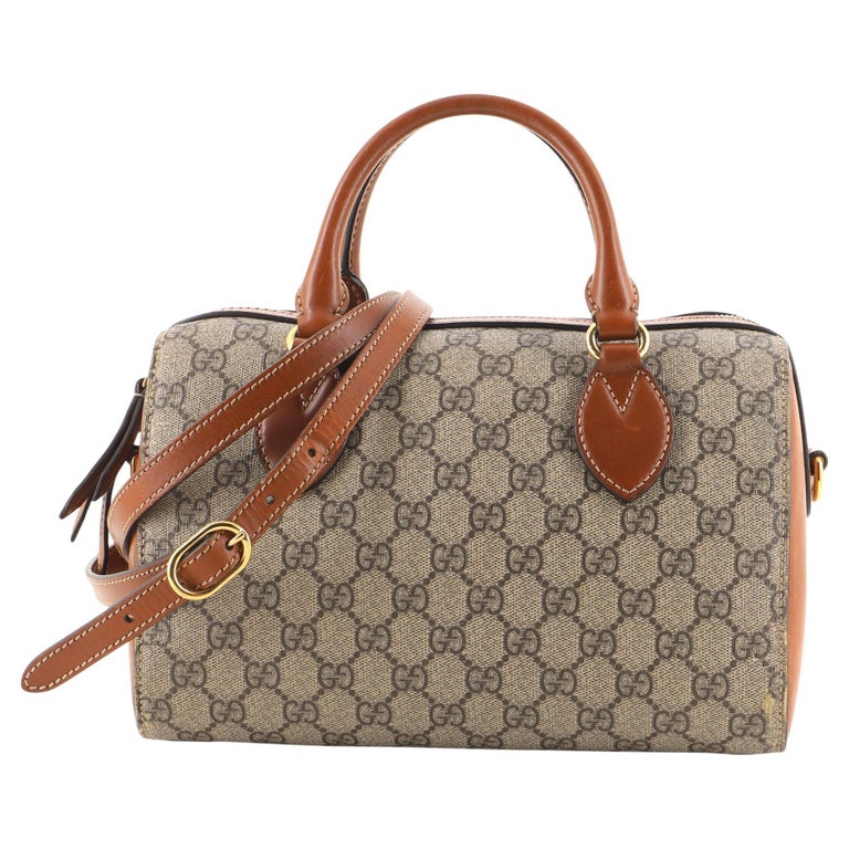 Sac à Main ETRO Vintage En Toile Enduite Et Cuir Marron - Porté Main Ou épaule, état Parfait