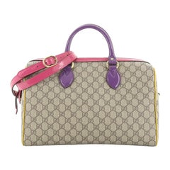 Gucci Convertible Boston Bag GG Coated Canvas Medium