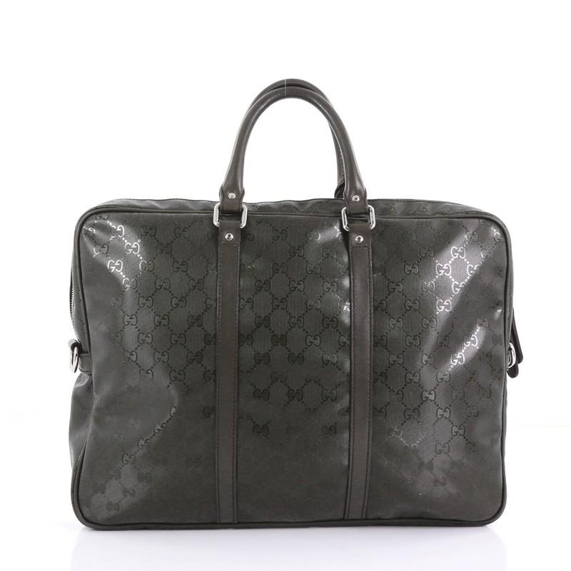 Gucci Convertible Briefcase GG Imprime Large In Good Condition In NY, NY