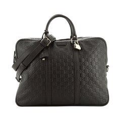 Gucci Convertible Briefcase Guccissima Leather Large
