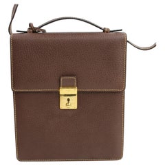 Gucci Convertible Crossbody Satchel 866726 Brown Leather Shoulder Bag