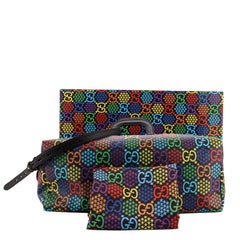 Gucci Convertible Duffle Backpack Psychedelic Print GG Coated Canvas Medi