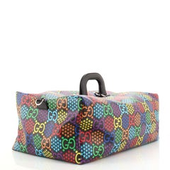 Gucci Convertible Duffle Backpack Psychedelic Print GG Coated Canvas Medi