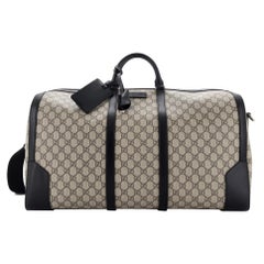 Used Gucci Convertible Duffle Bag GG Coated Canvas Large
