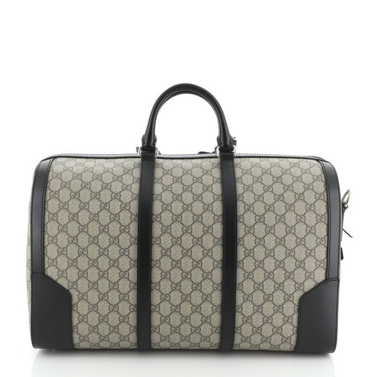 Gucci Convertible Duffle Bag GG Coated Canvas Medium For Sale at 1stdibs