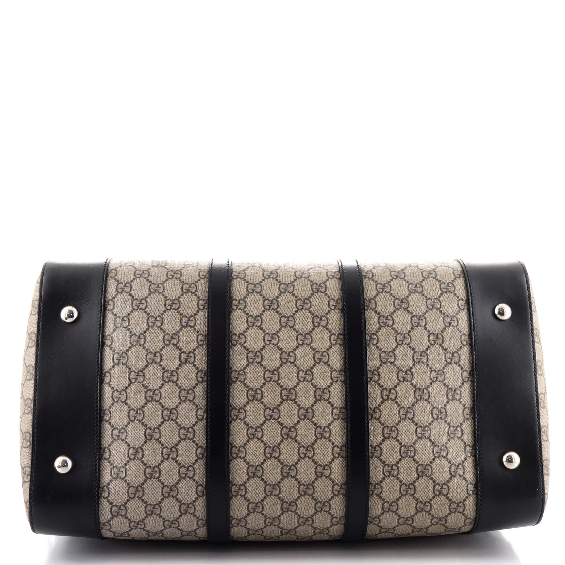 coated canvas duffle bag