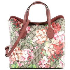 Gucci Convertible Folded Tote Blooms Print GG Coated Canvas Medium