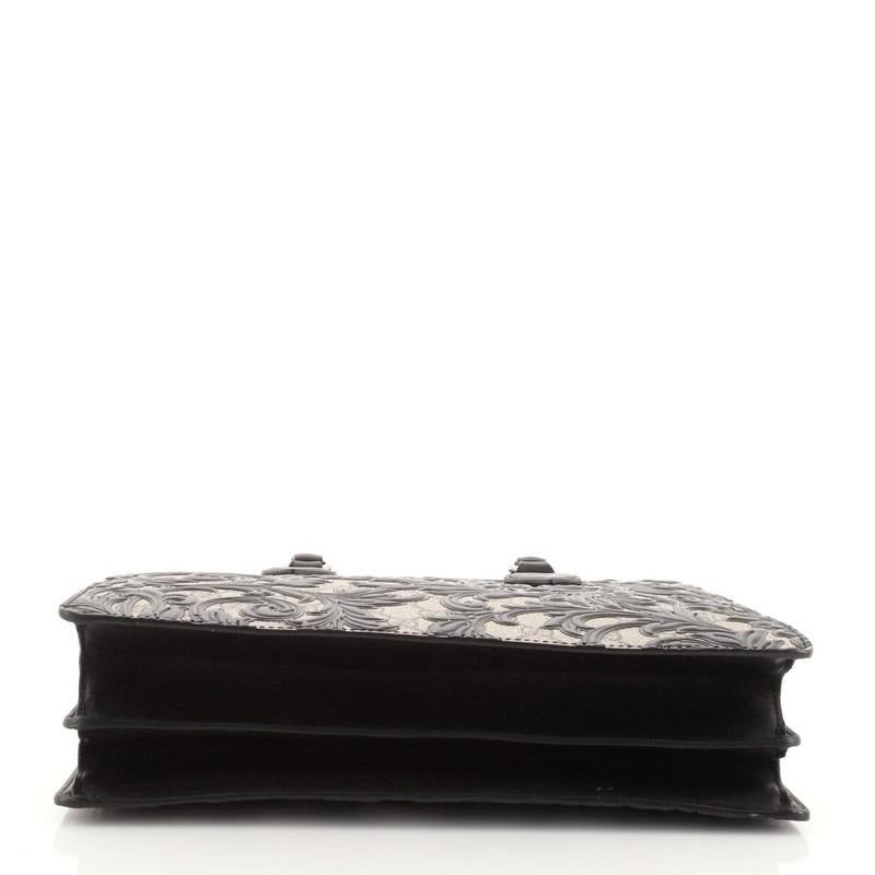 Gucci Convertible Gusset Tote Arabesque GG beschichtetes Segeltuch Medium für Damen oder Herren
