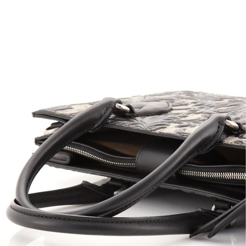 Gucci Convertible Gusset Tote Arabesque GG beschichtetes Segeltuch Medium 3