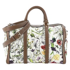 Gucci Convertible Joy Boston Bag Flora Canvas Medium