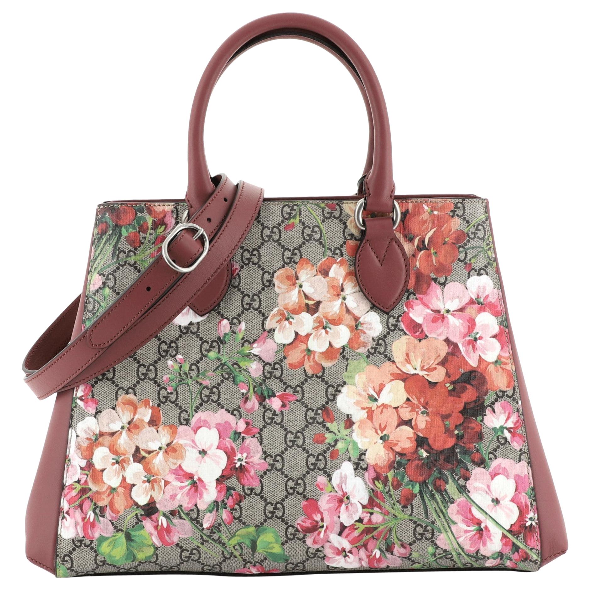 Gucci Convertible Shopping Tote Blooms