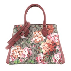 Gucci Convertible Shopping Tote Blooms Print GG Coated Canvas Large