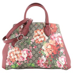 Gucci Convertible Shopping Tote Blooms Print GG Coated Canvas Large