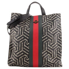 Gucci Convertible Soft Open Tote Caleido GG Coated Canvas