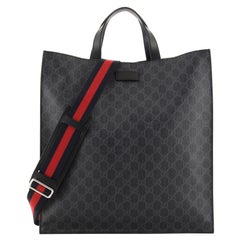 Gucci Convertible Soft Open Tote GG Coated Canvas Tall