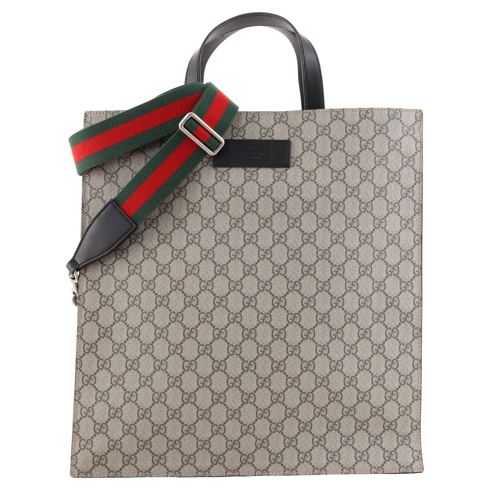 Gucci Square G Open Tote Printed Coated Canvas Large Blue, Print 