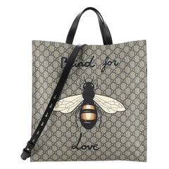 Gucci Convertible Soft Open Tote Printed GG Coated Canvas Tall