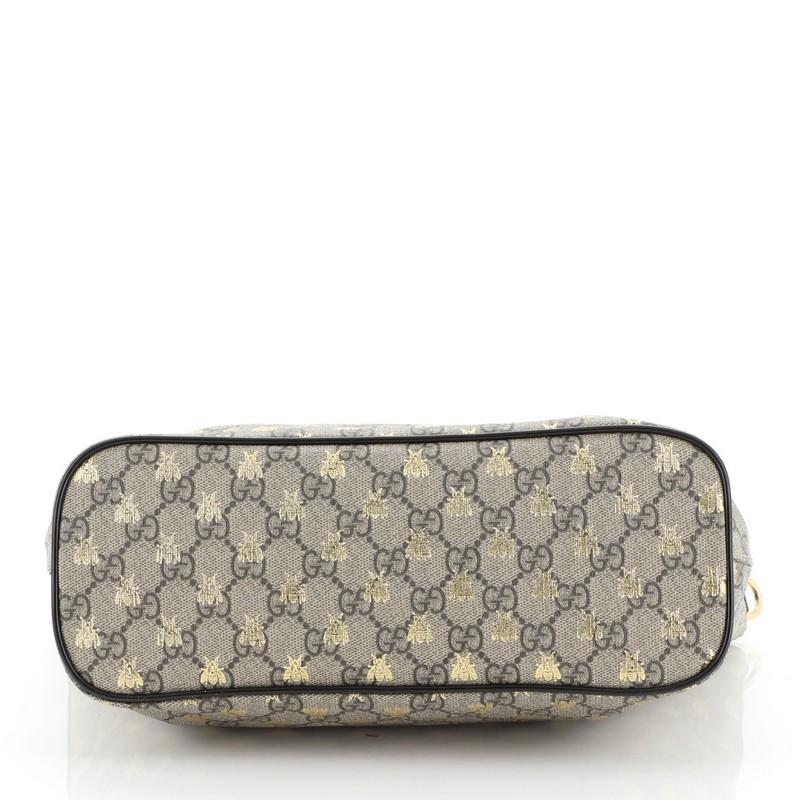 Gucci Convertible Soft Tote Printed Coated Canvas Medium In Good Condition In NY, NY