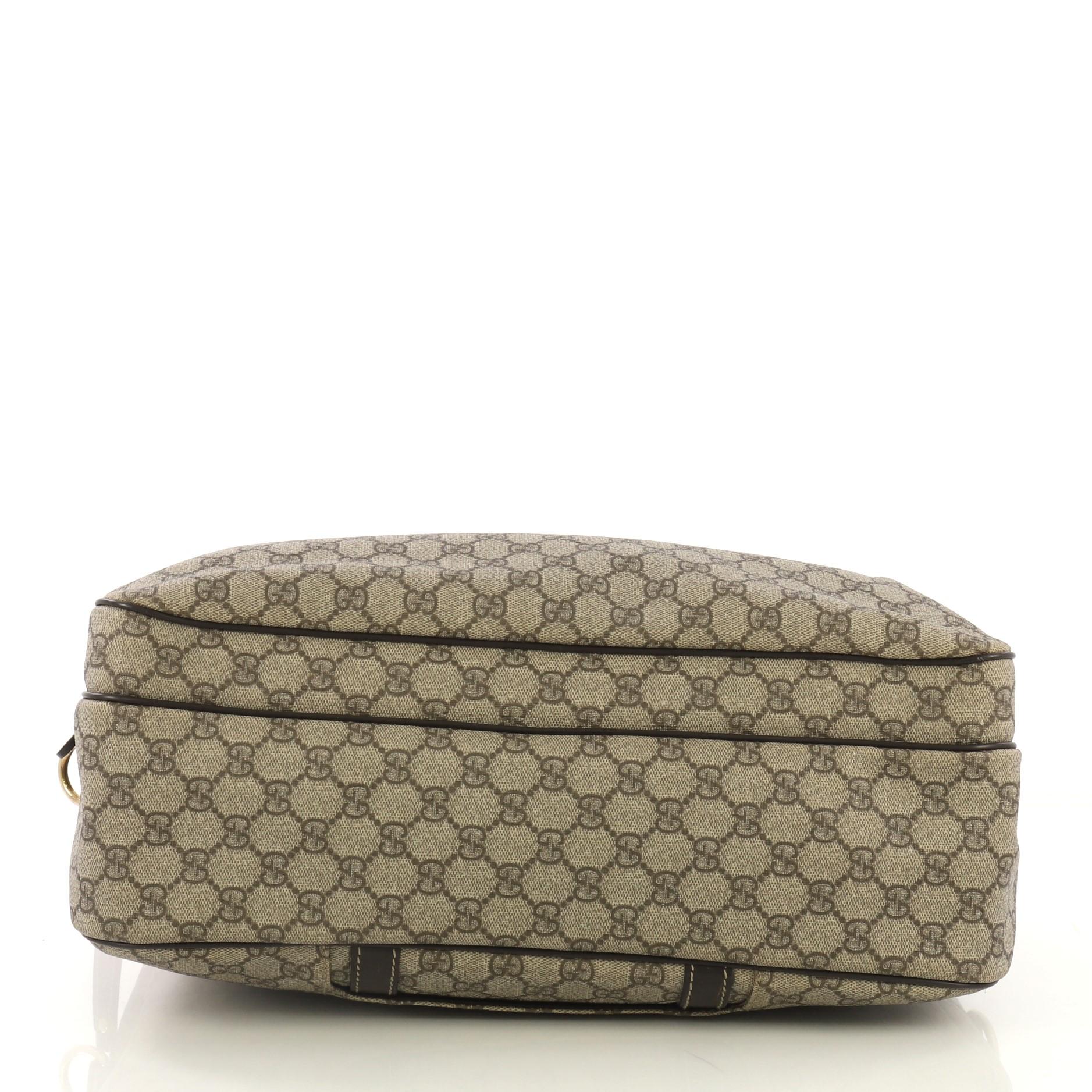 Gucci Convertible Travel Bag GG Coated Canvas Medium In Good Condition In NY, NY
