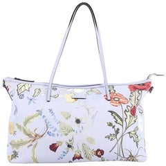 Gucci Convertible Zip Tote Flora Canvas Large