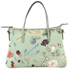 Gucci Convertible Zip Tote Flora Canvas Medium