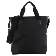 Gucci Convertible Zip Tote GG Canvas Tall