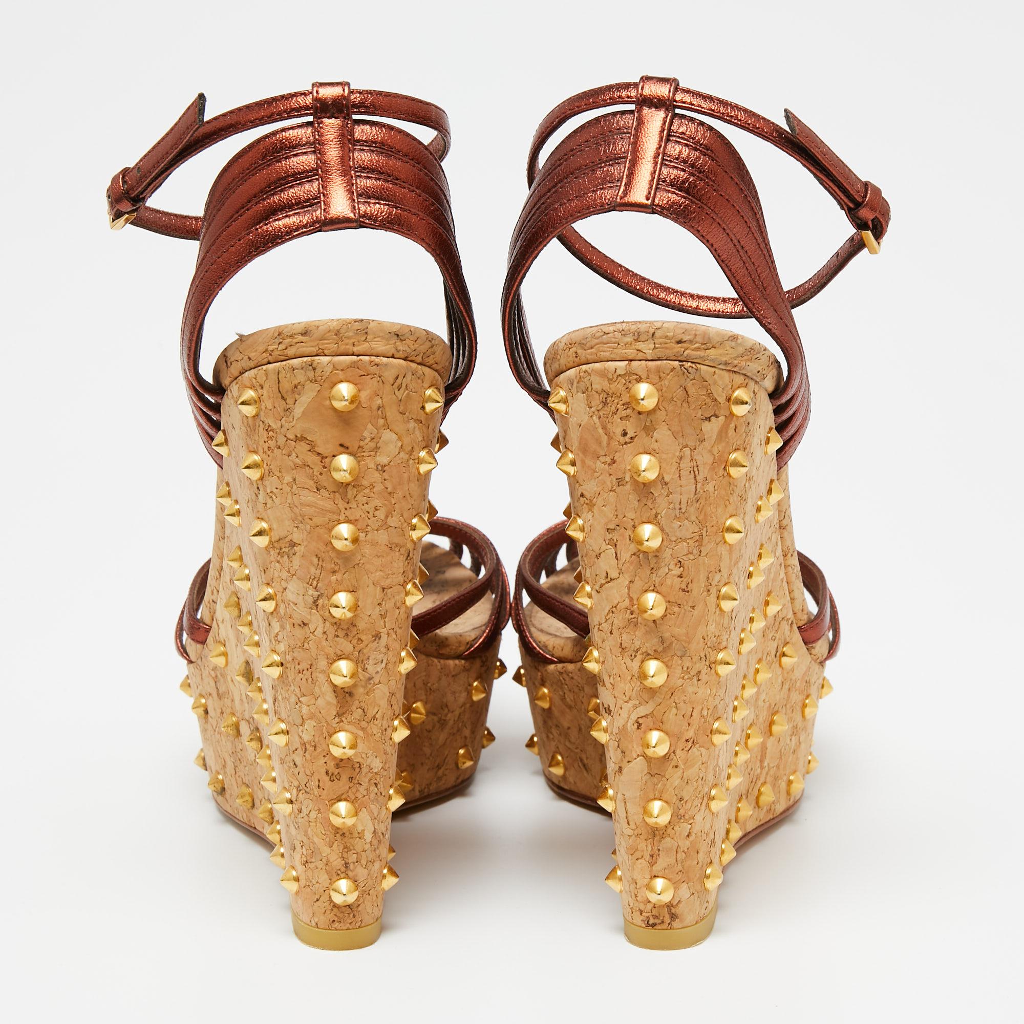 copper luxury wedges