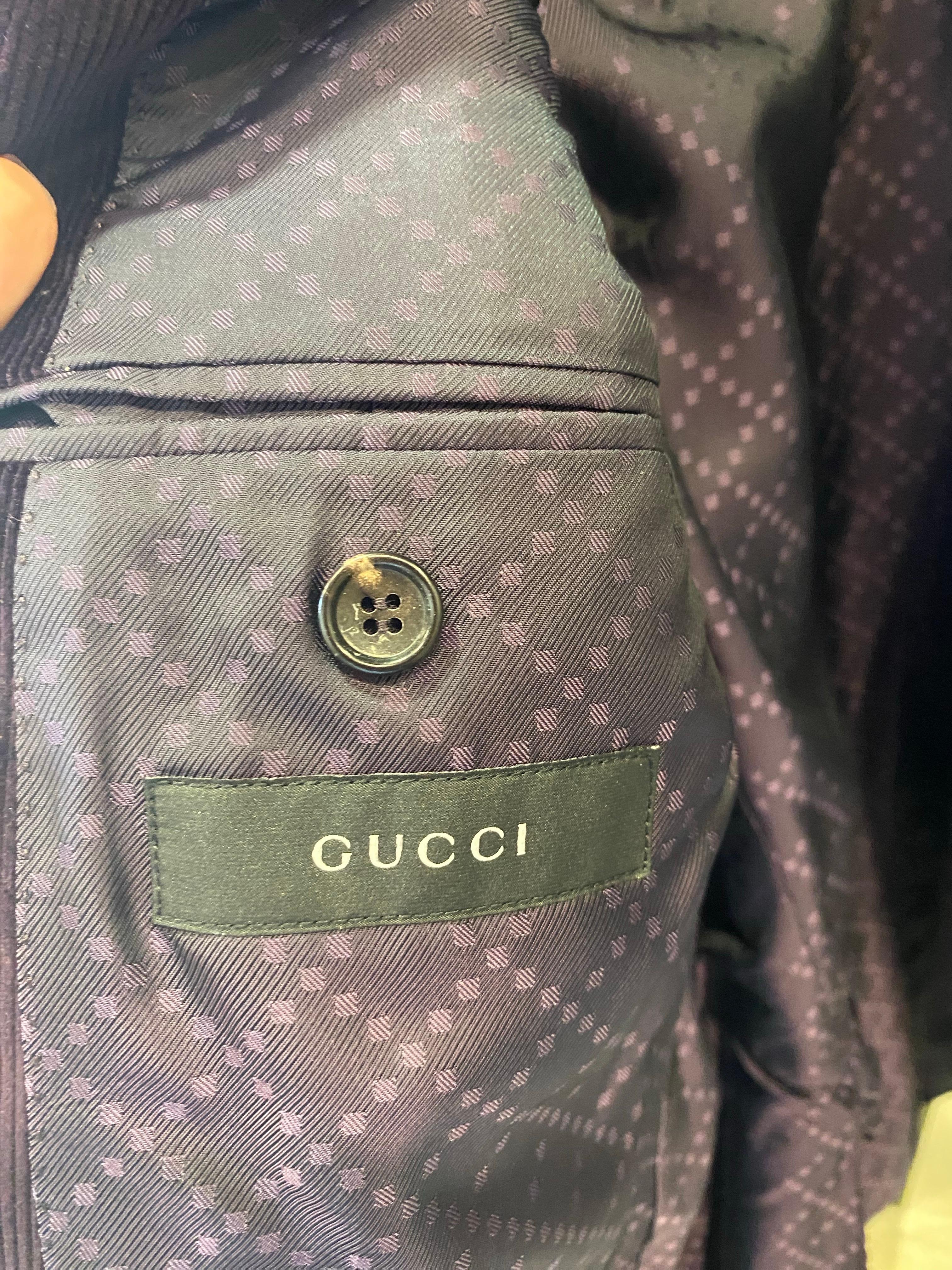 Gucci corduory jacket Fall 2010 by Frida Giannini In Excellent Condition For Sale In Carnate, IT