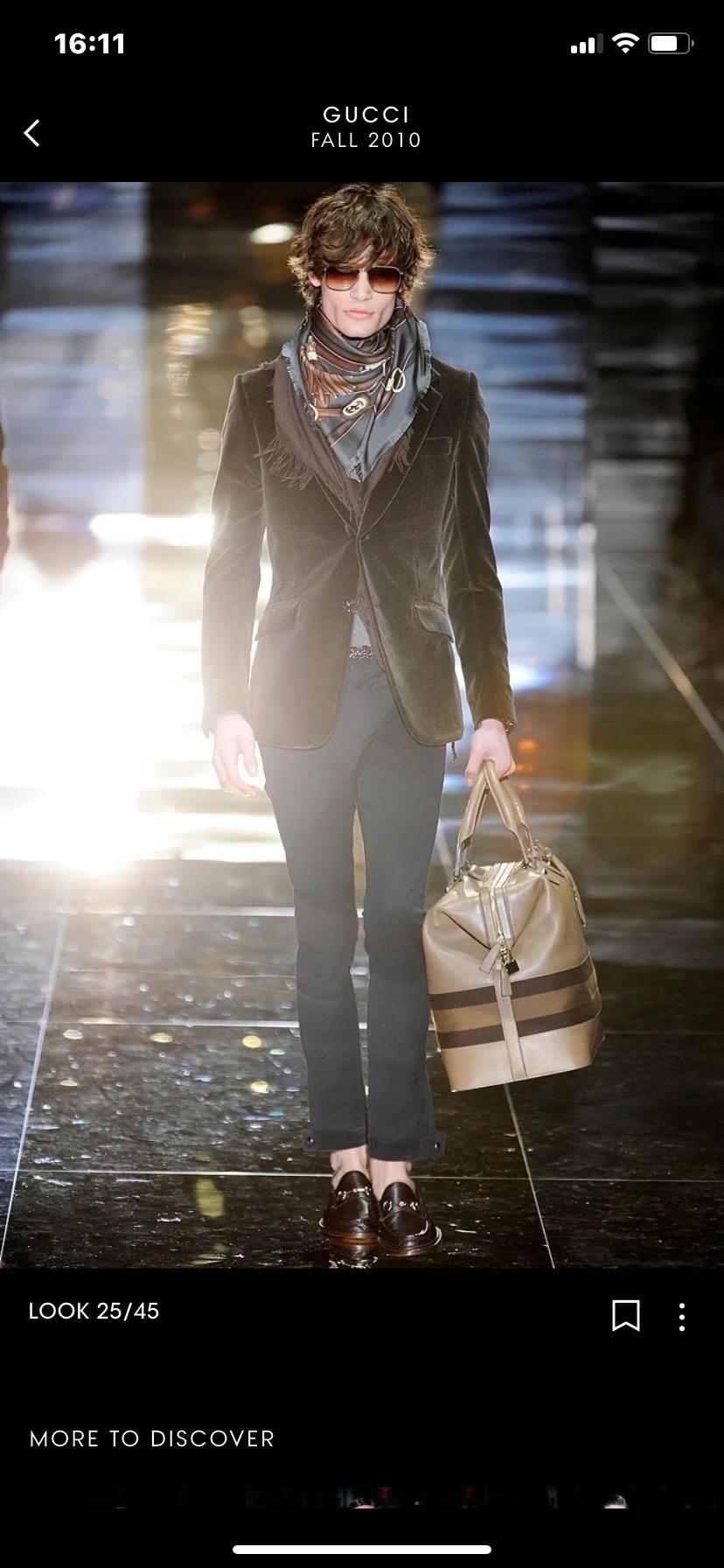 Women's or Men's Gucci corduory jacket Fall 2010 by Frida Giannini For Sale