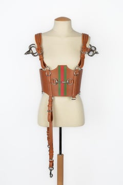 Gucci corset top 'horse saddle' Winter 2021