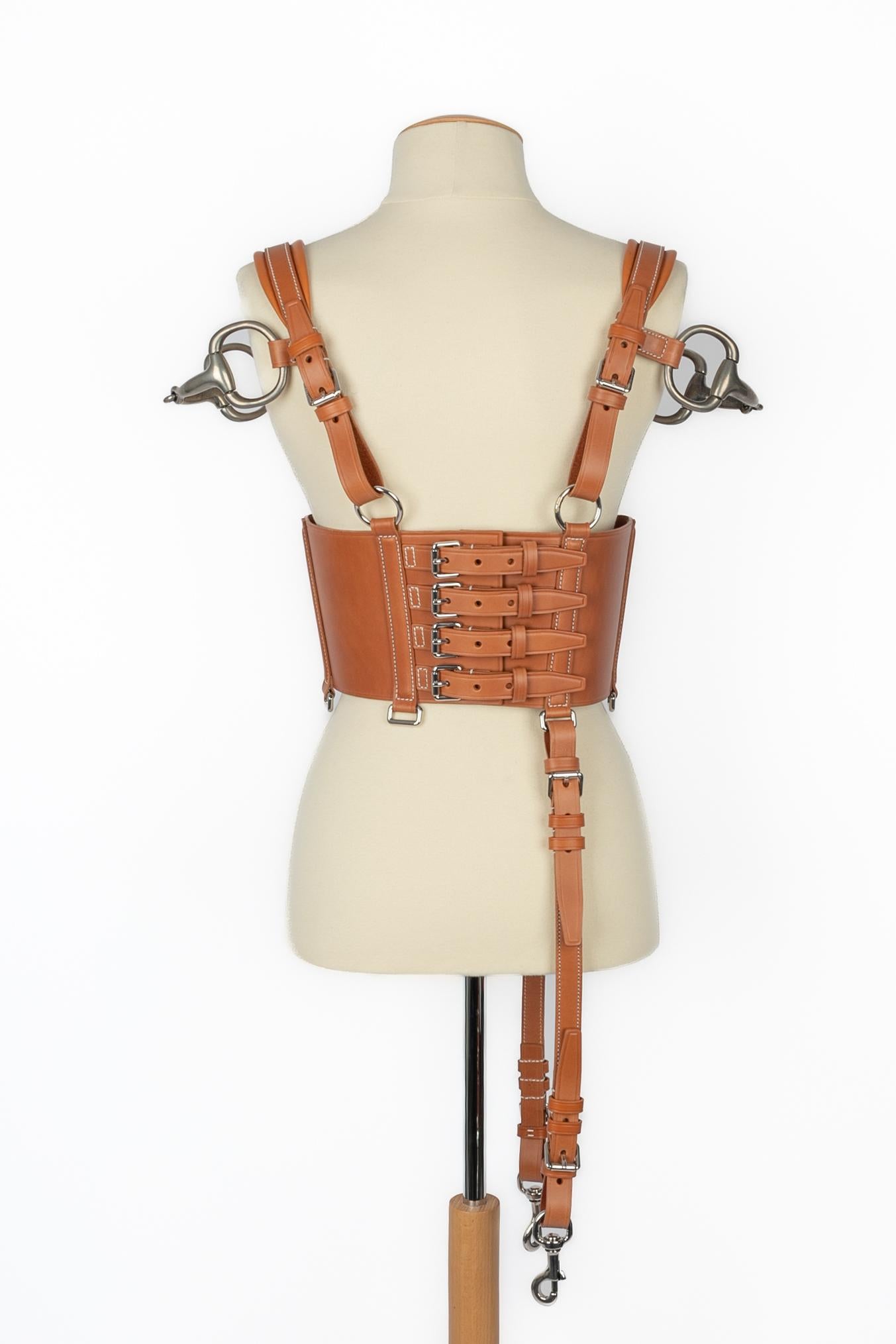 Gucci corset top 'horse saddle' Winter 2021 In Excellent Condition In SAINT-OUEN-SUR-SEINE, FR