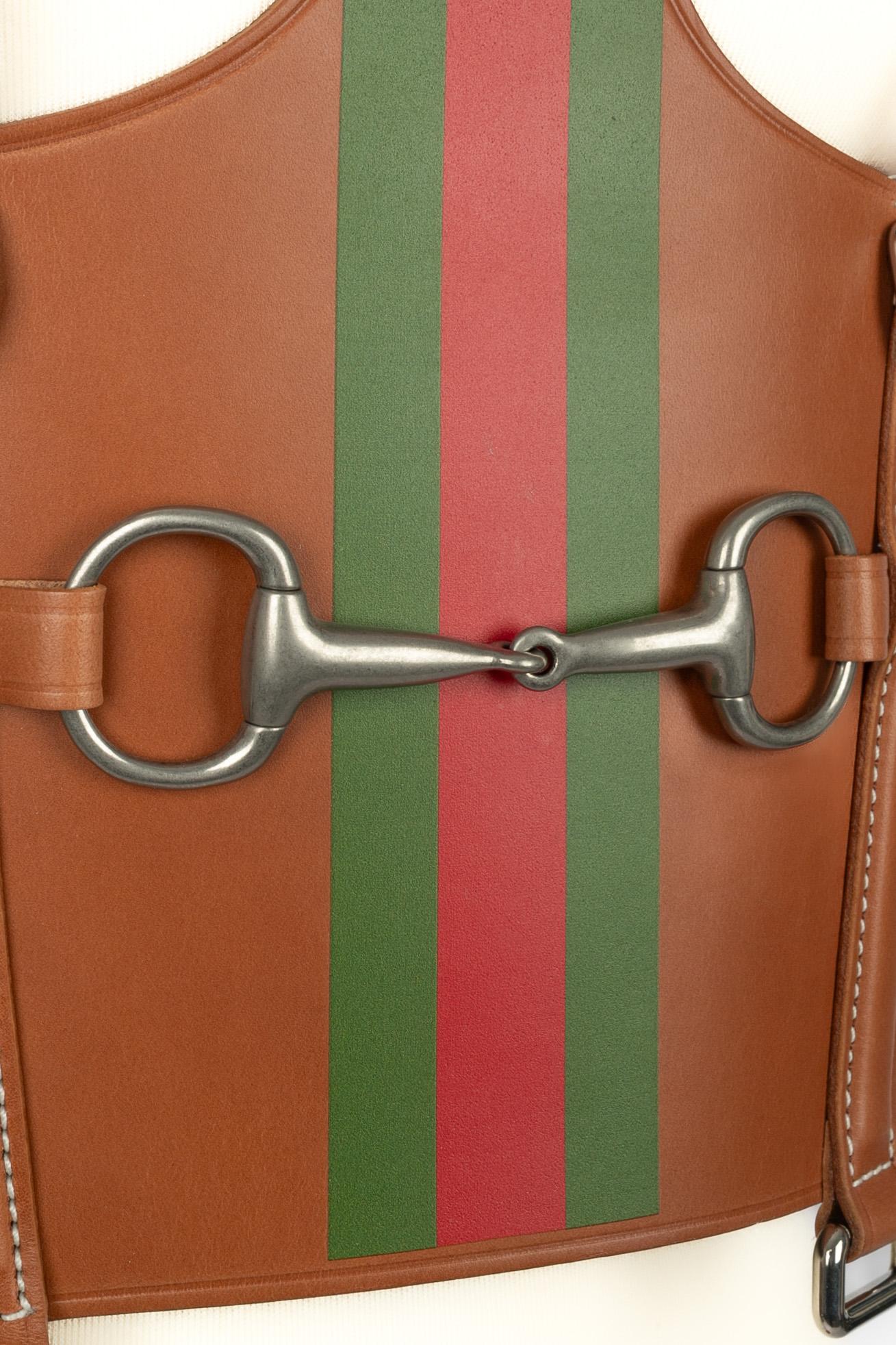 Gucci corset top 'horse saddle' Winter 2021 2
