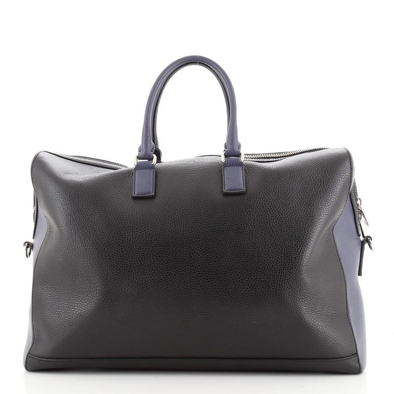 Gray Gucci Cosmopolis Pocket Duffle Bag Leather
