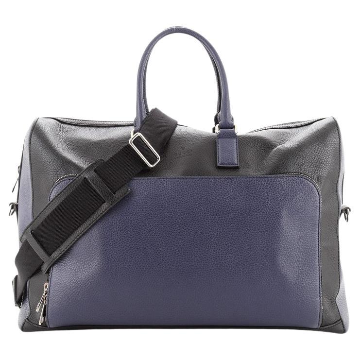 Gucci Cosmopolis Pocket Duffle Bag Leather