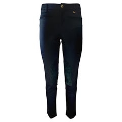 GUCCI - Cotton and Wool Black Riding Pants Equestrian Style Size 4US 36EU