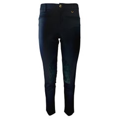 GUCCI - Pantalon d'équitation noir en coton et laine de style équestre  Taille 4US 36EU