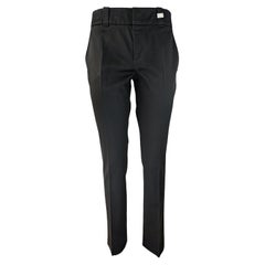 GUCCI - Pantalon en coton noir documenté de la collection SS'09  Taille 4US 36EU