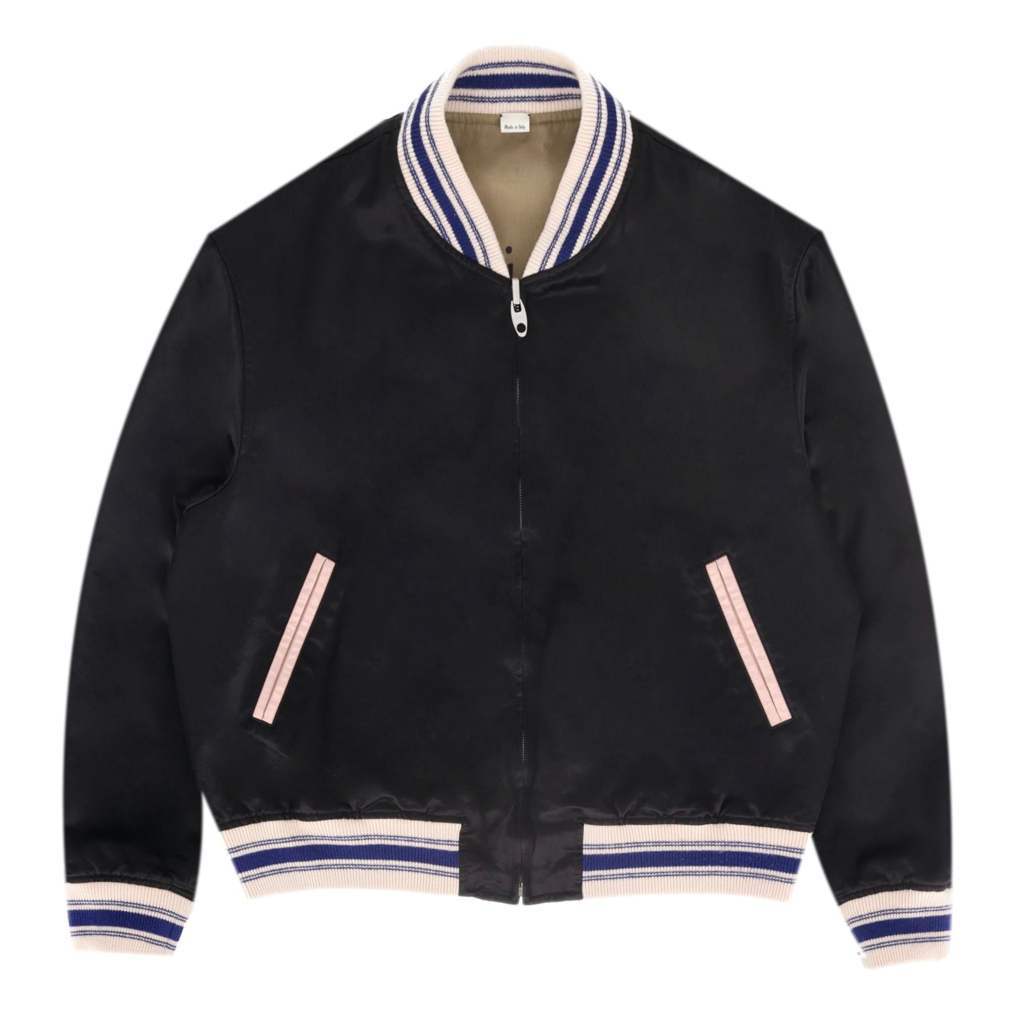 Marrone Bomber di Gucci in cotone con ricami sul retro  Gucci Orgasmique in vendita